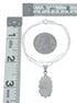 Southwest Jet Mother of Pearl Inlay Sterling Silver Box Chain Necklace Set JX129118